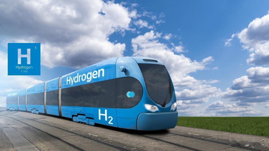 印度首列氢能列车，印度铁路主导研发的氢能列车，采用两台氢燃料电池驱动动力车，总