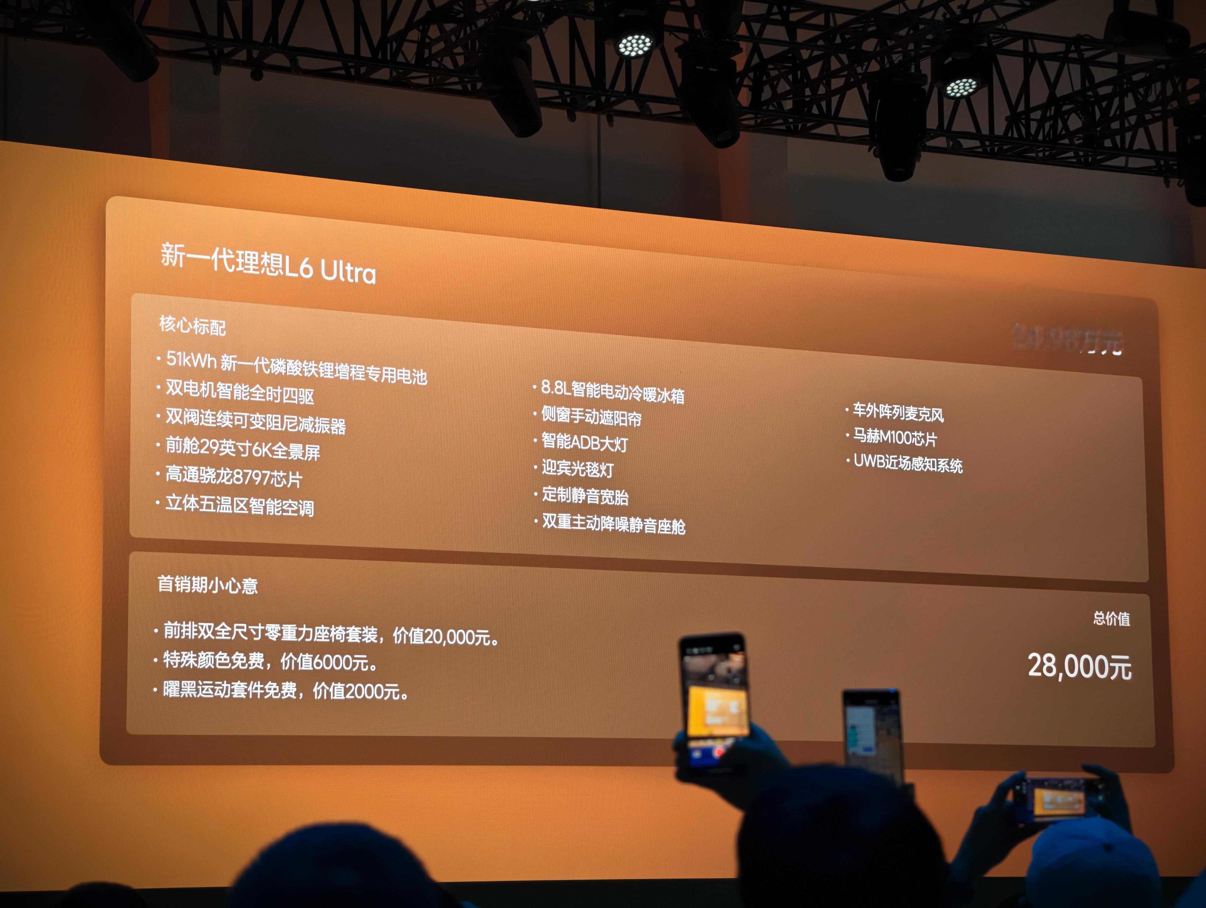 全新一代理想L6只有一款Ultra售价24.98万新一代理想l6上市