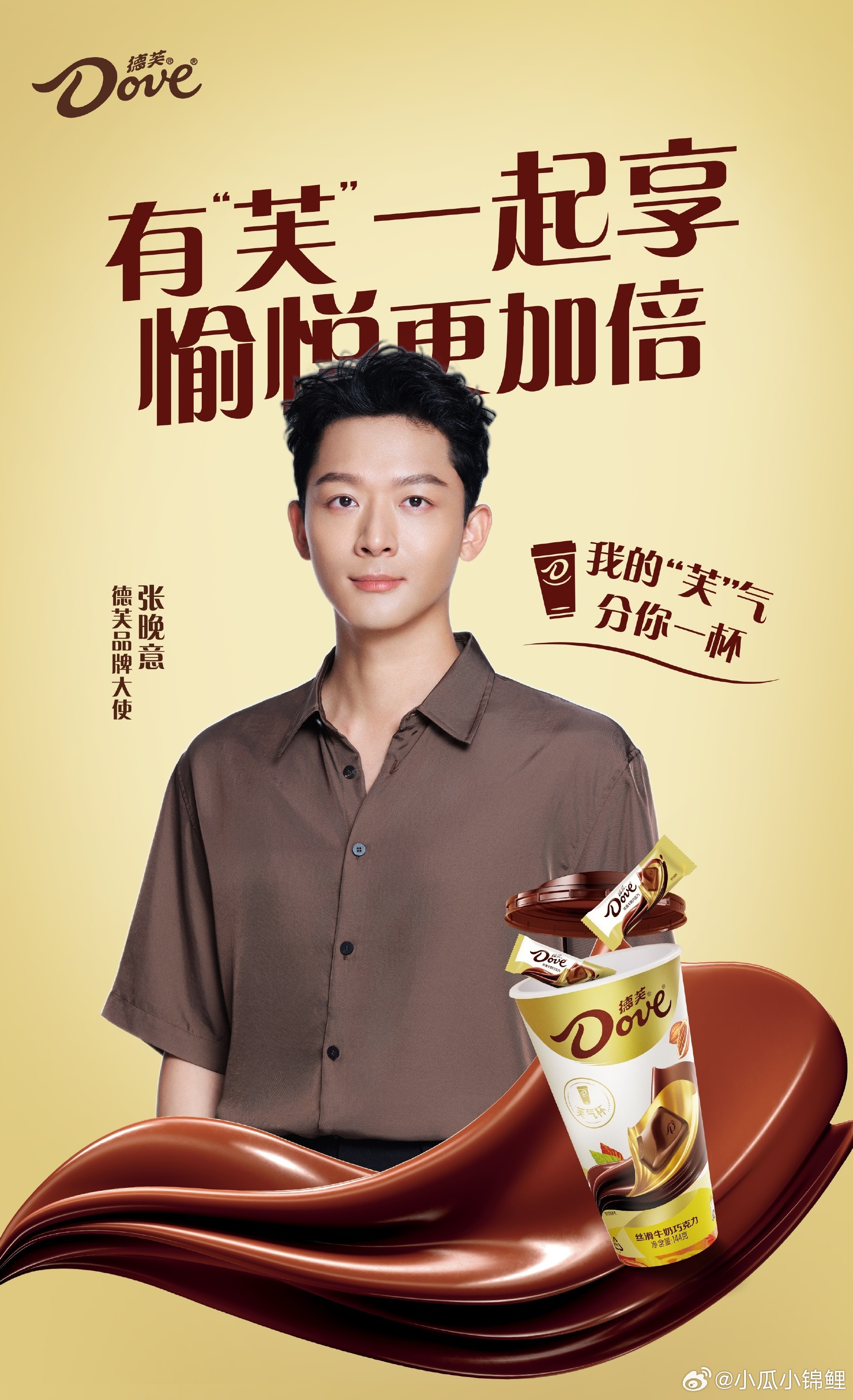 恭喜张晚意成为德芙品牌大使未来会更好​​​