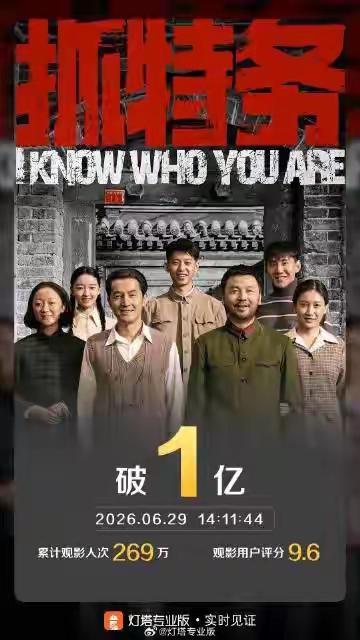 口碑票房双双翻车！冯小刚新片无力回天上映九天票房堪堪摸到九千万，《抓特务》