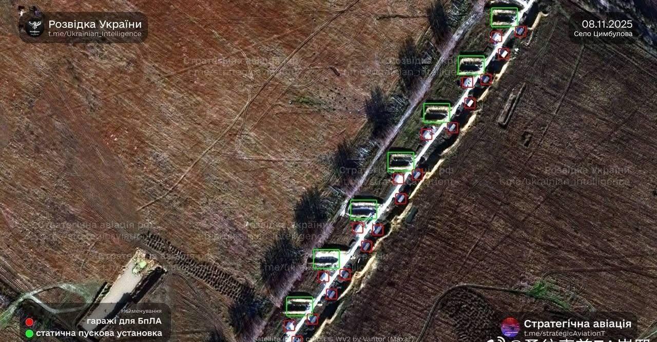 乌克兰方面公布了位于奥廖尔州齐姆布洛瓦镇附近的俄军巡飞弹发射场的卫星图像。该发