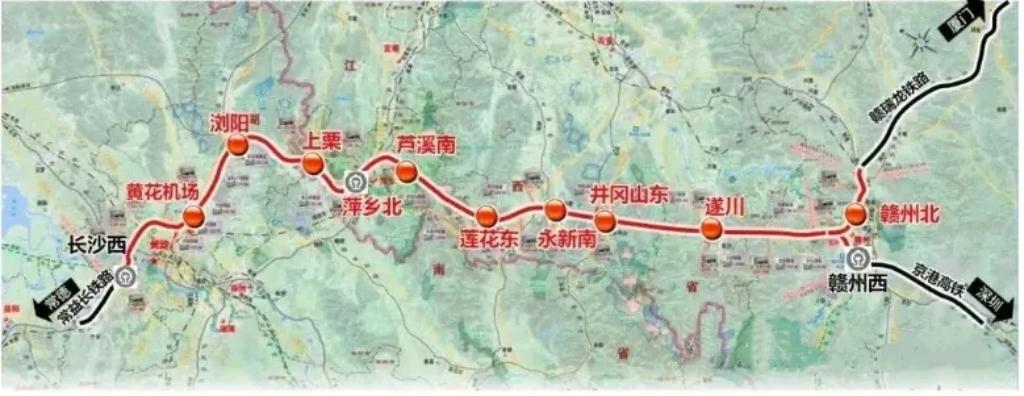 长沙长赣高铁正式开工月亮岛片区已有机械进场长沙新增一条高铁——长赣高铁近
