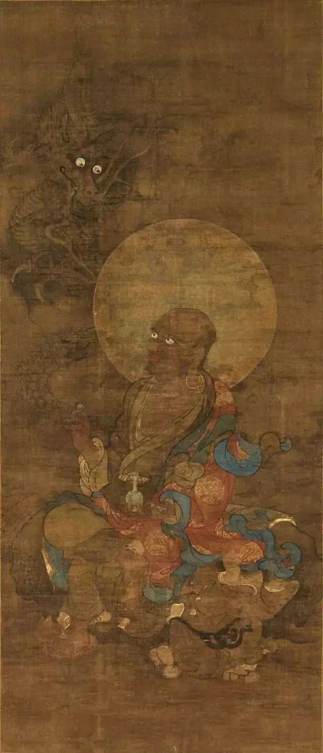 南宋金大受十六罗汉图10幅，绢本着色各118.8×51.7，东京国立博物