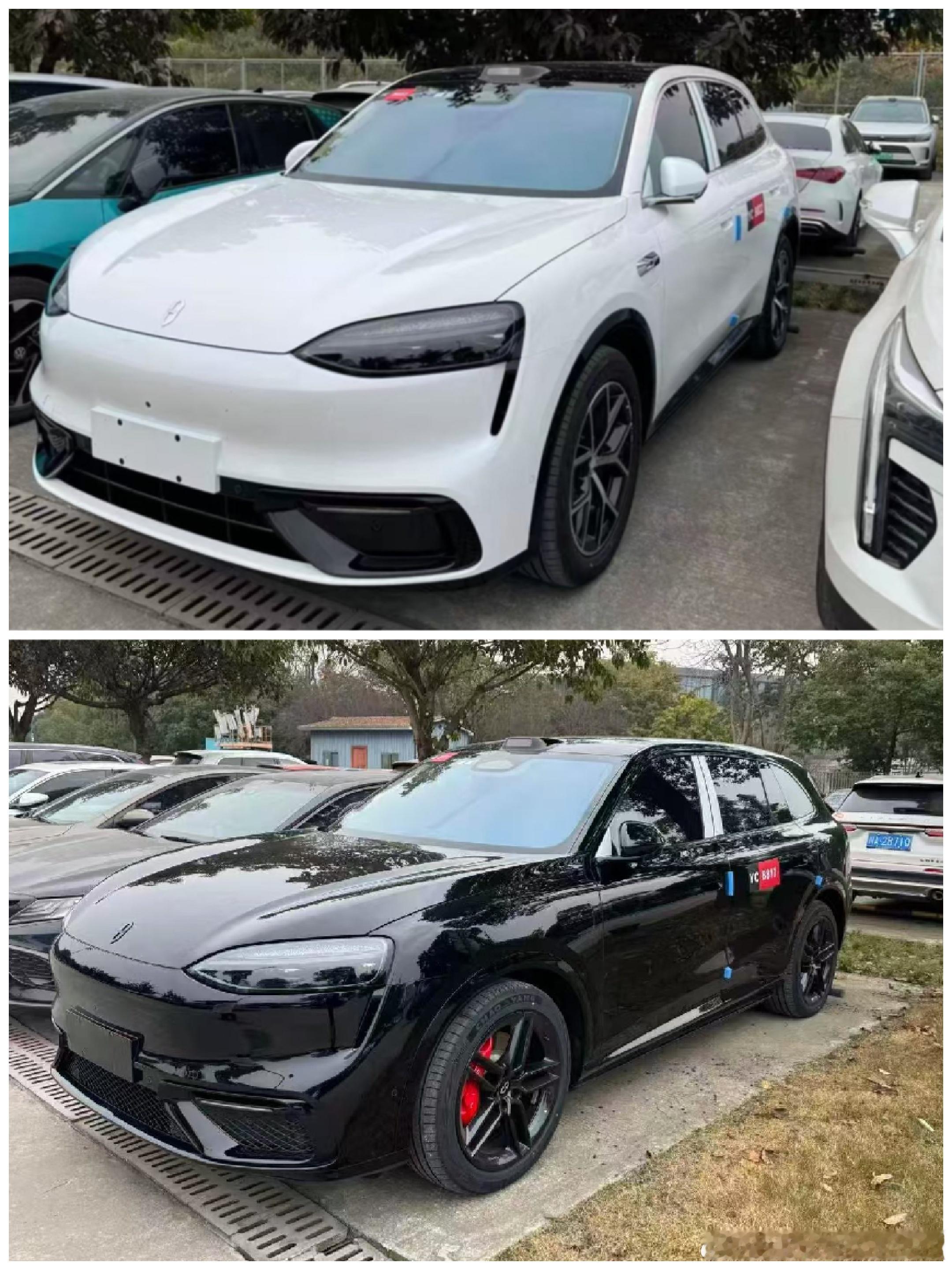 问界M6黑/白武士这个停车场我熟新款M7也是在这附近测试过。问界m6