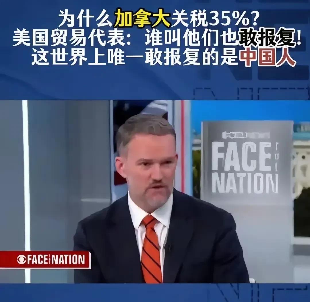 “全世界唯一敢报复美国的，是中国！”美国贸易代表格里尔一句话挺中的话却让加拿大人