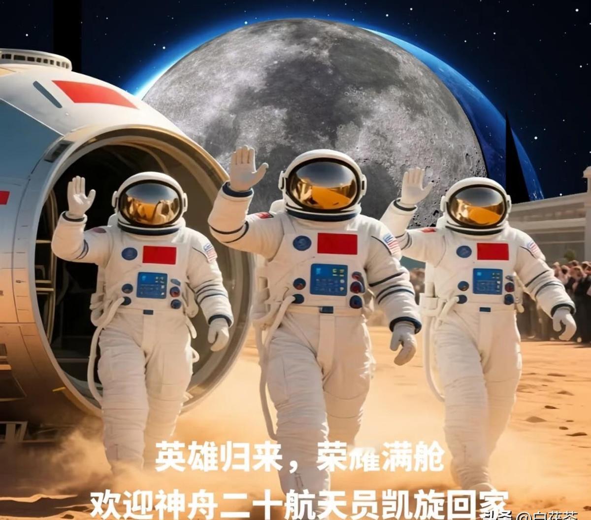 神舟二十号回来了！三名航天员平安落地，这不只是回家，更是中国航天的又一里程碑。