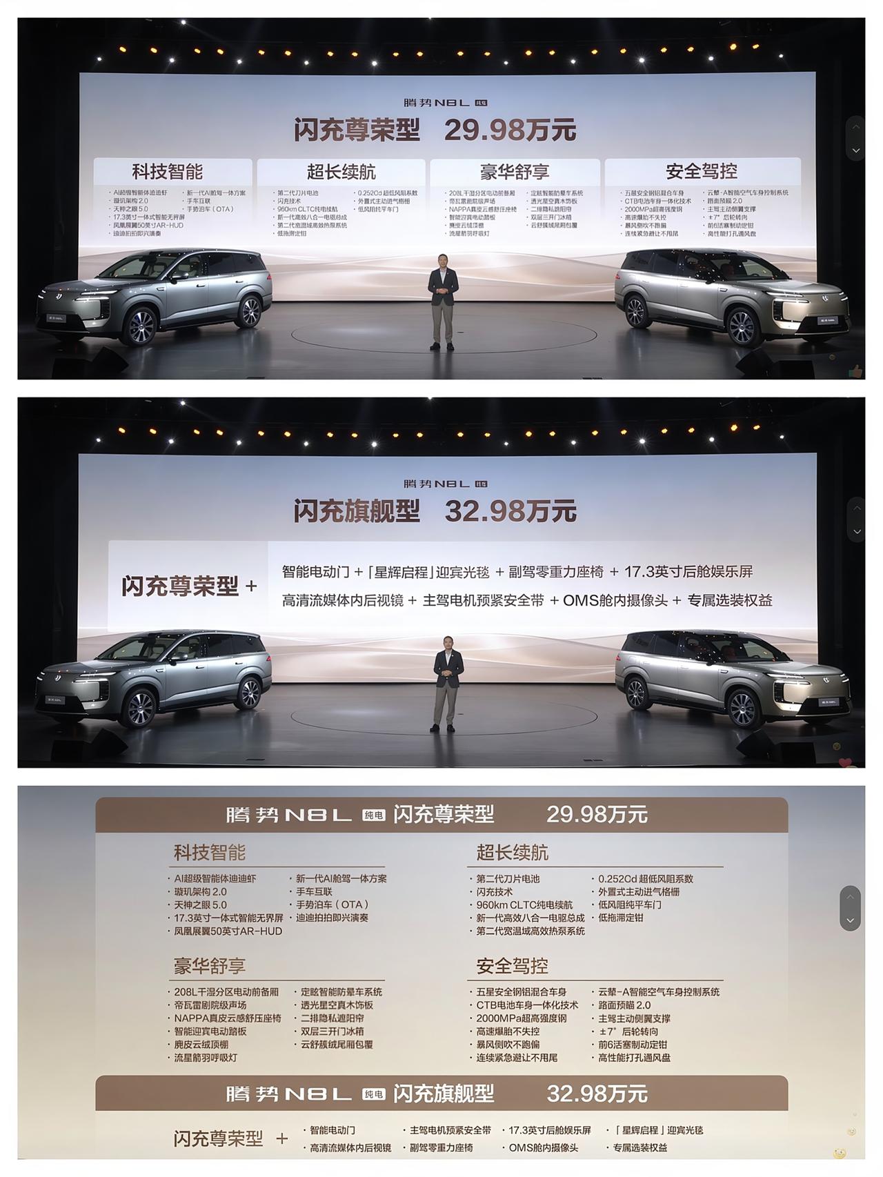 腾势N8L纯电版上市，售价29.98万元至32.98万元，这个价格可还行？整