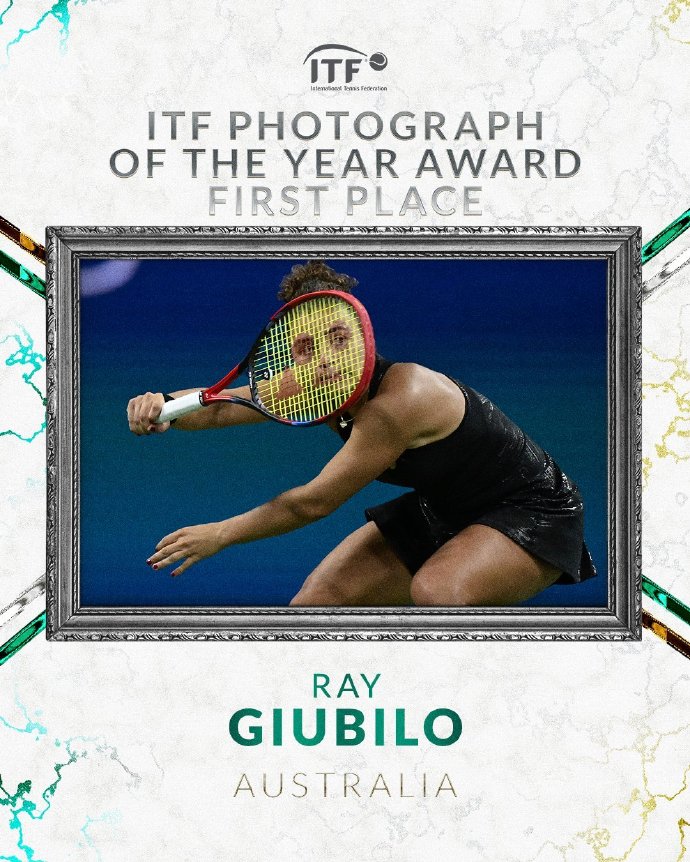 ITF年度摄影大赛: 保利尼美网神图荣登榜首, 中国摄影师第三