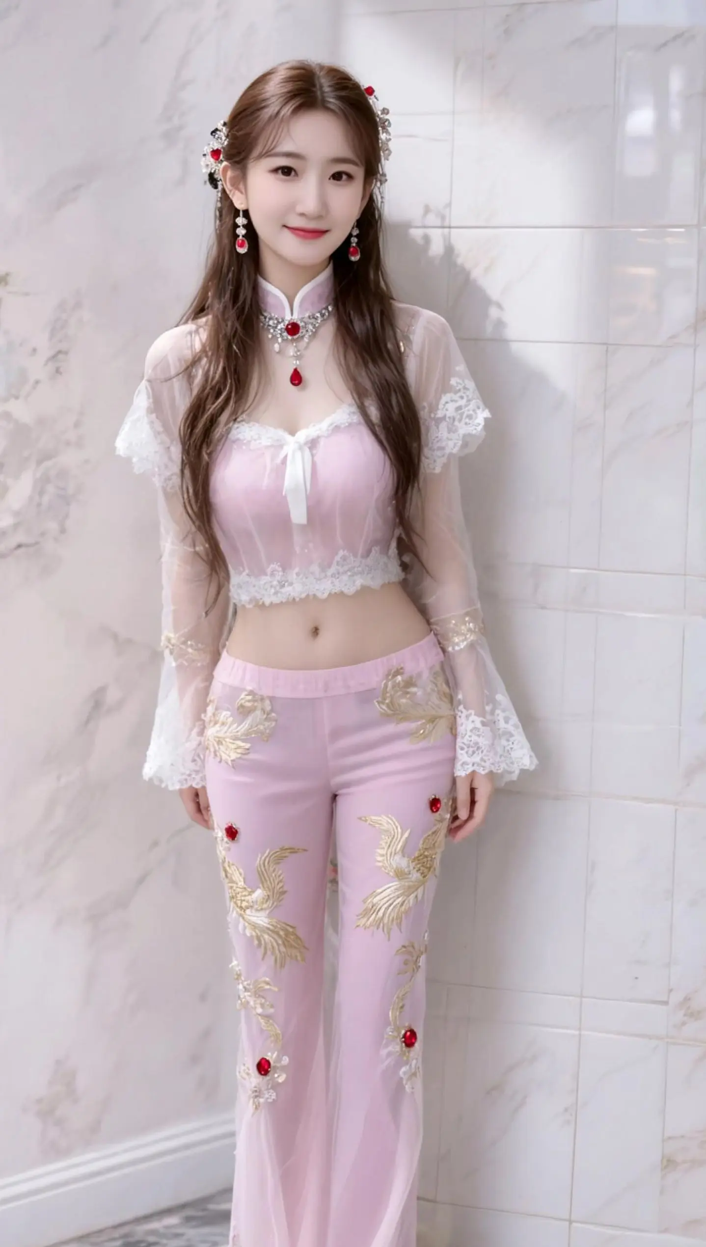 AI华丽轻纱写真 ai创作