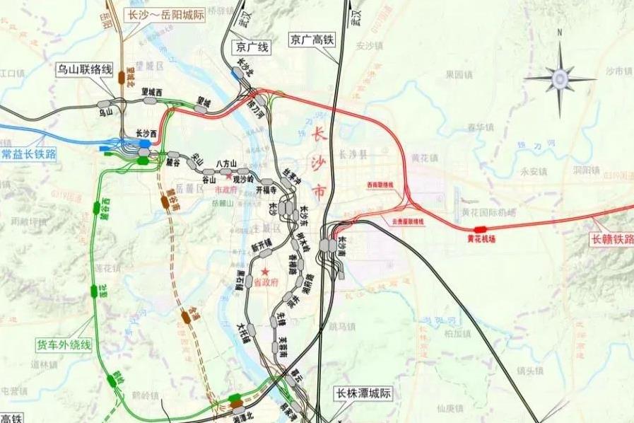 长沙两大高铁站将连通，长沙枢纽将迎大变，具体工程就是将建设联通长沙西站与长沙南站