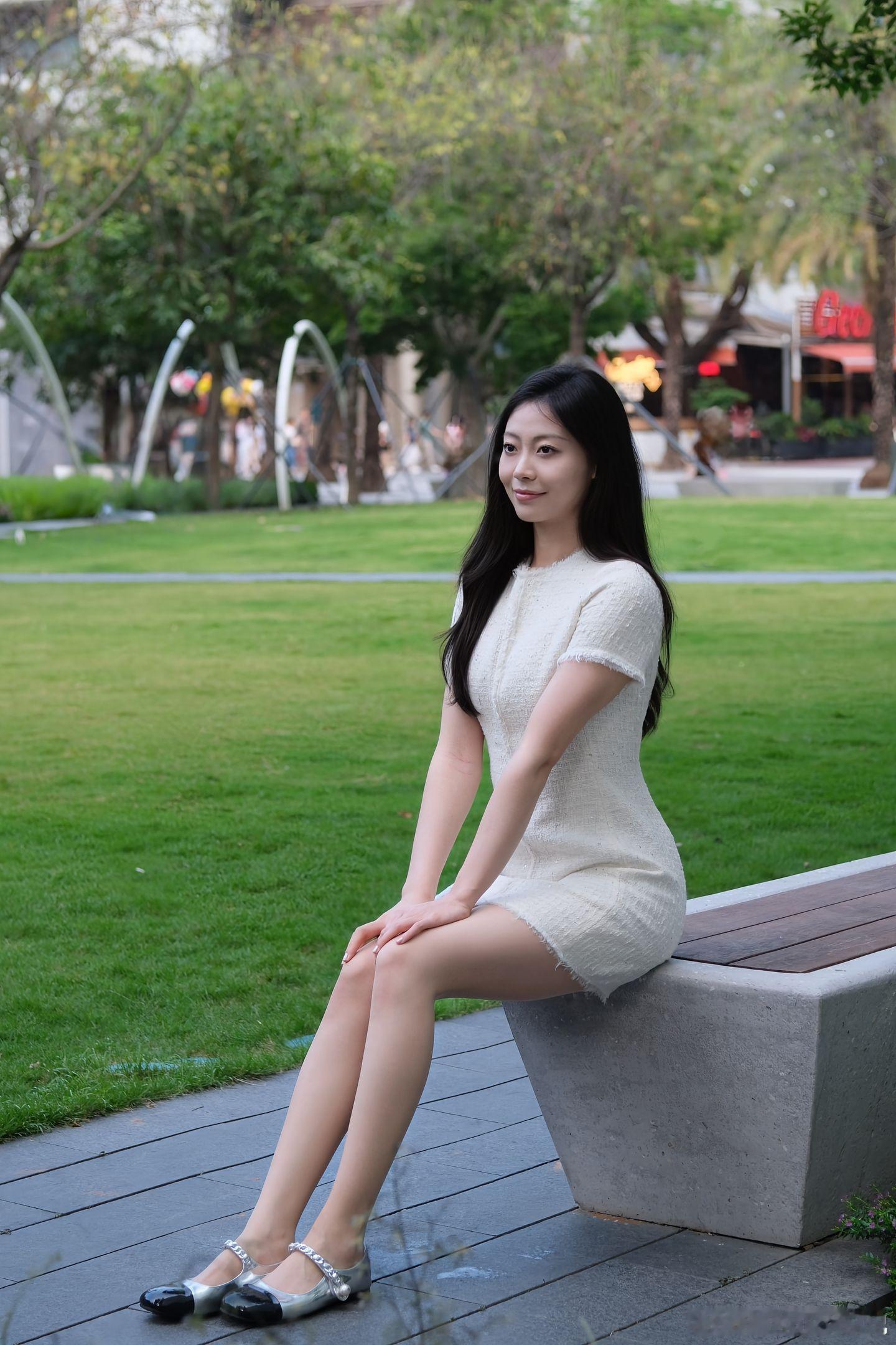 街拍户外的美女美女精彩人像​​​