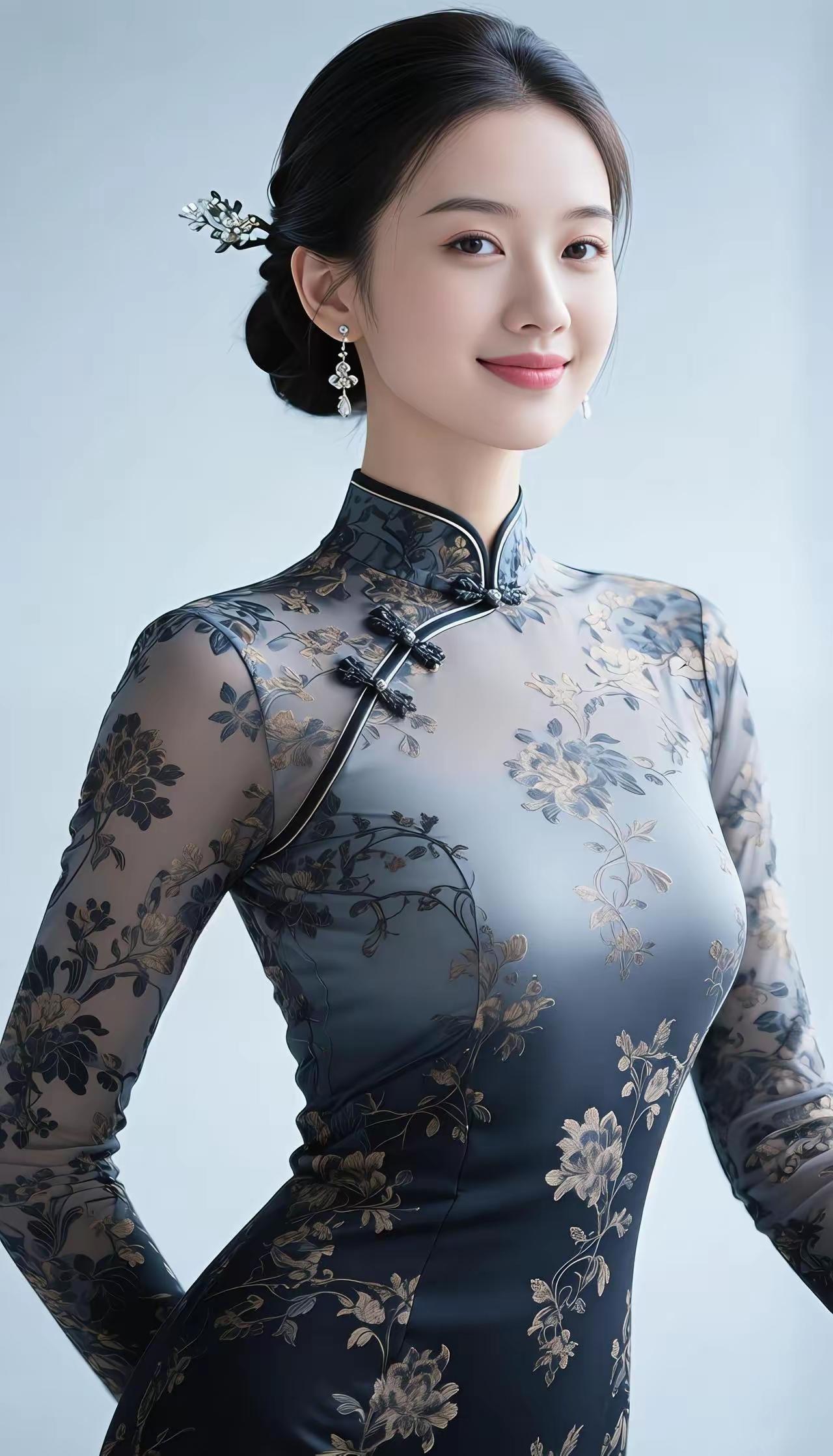 山坡羊·当代旗袍新生旗袍新盛，古风潮迸，传统符号时尚映。艺传承，技交融，