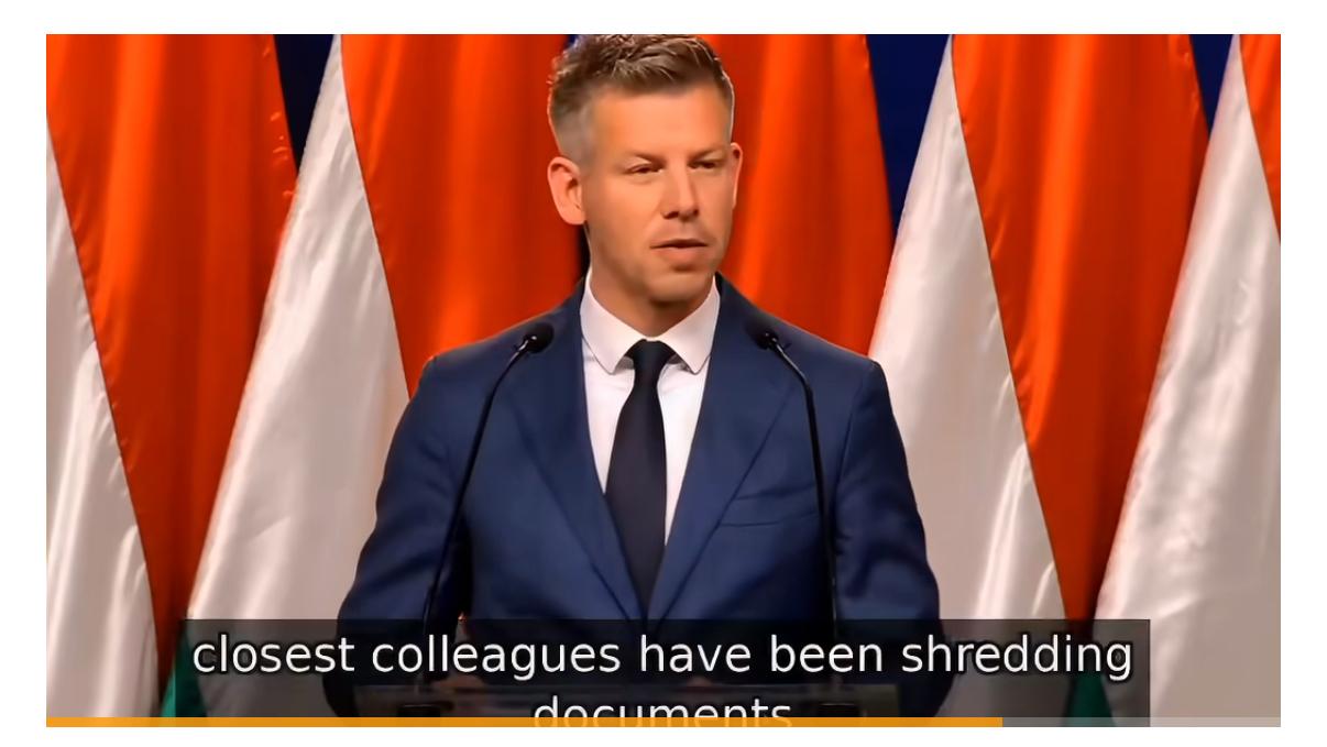 匈牙利大选胜利者彼得·马扎尔在国际新闻发布会上证实，欧尔班的外交部长西雅尔多与他