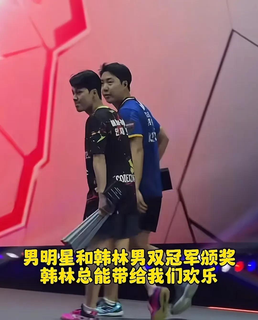 林钟勋安宰贤也是乒坛搞笑人了。林钟勋双打水平真挺高，最近是混双男双都拿好几次
