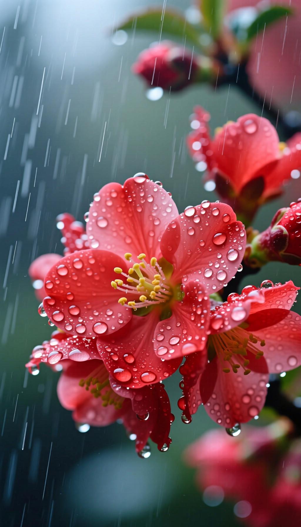 上联:清风吹绿叶，我的下联是细雨润红花。