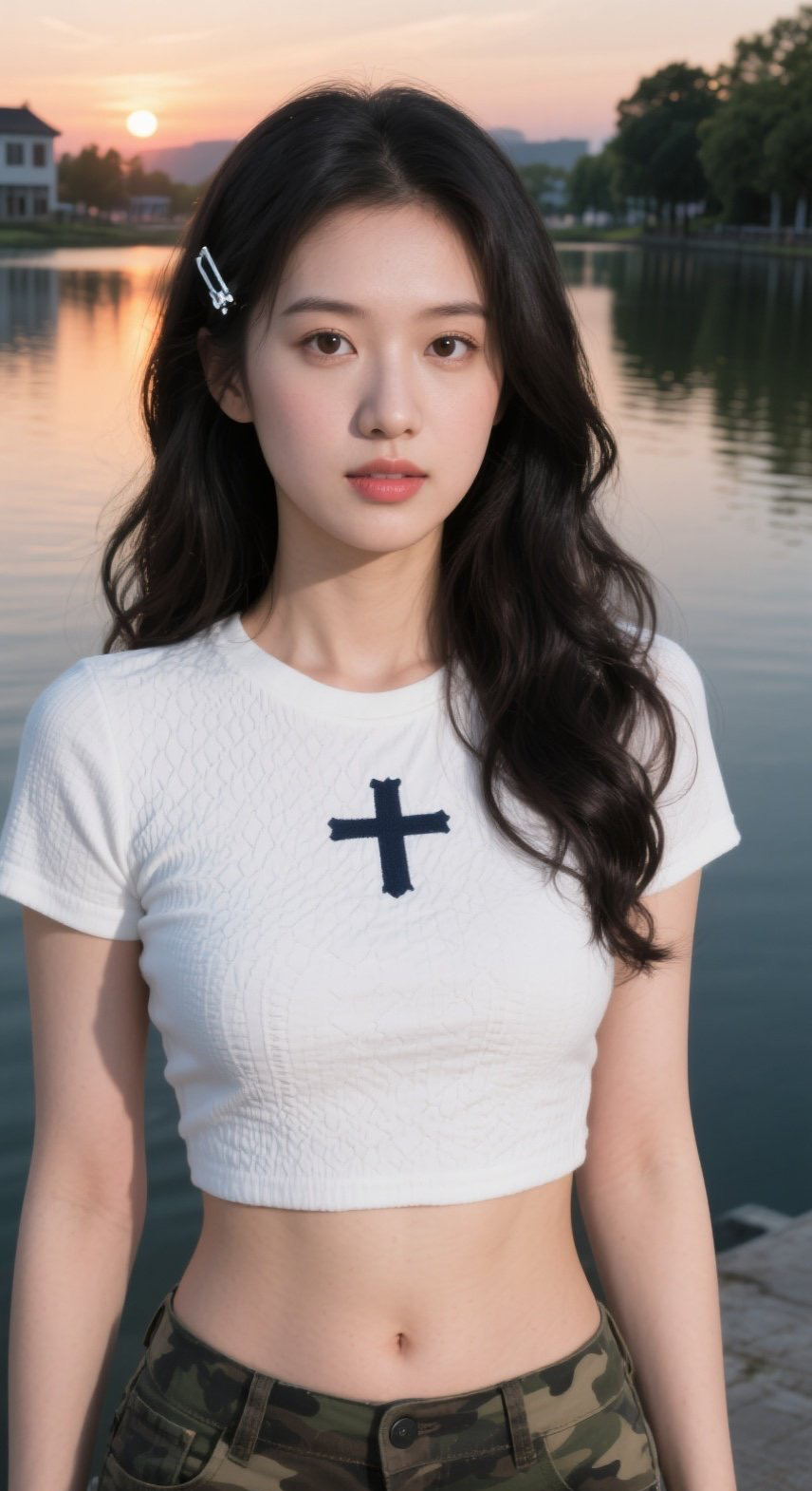 湖畔少女翩然起舞，可盐可甜风格百变