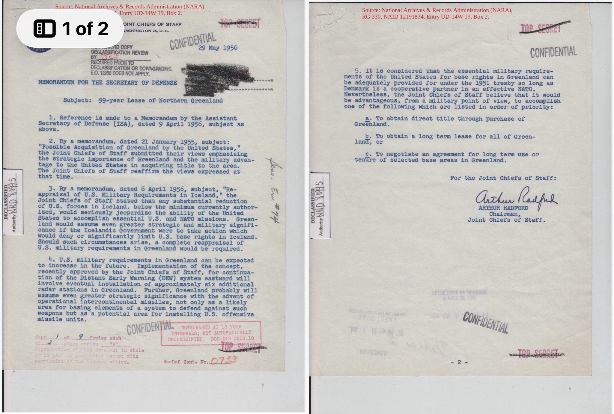 丹麦外长称格陵兰刻意避开中国投资¹今天看到一份档案，美国人至少在1956年就谋