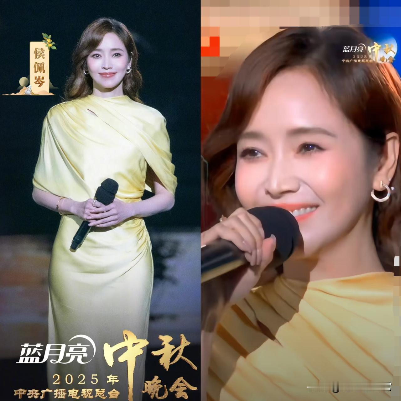 中秋晚会大家看了没？侯佩岑一亮相，那叫一个惊艳！你可能不知道，这已经是她第五