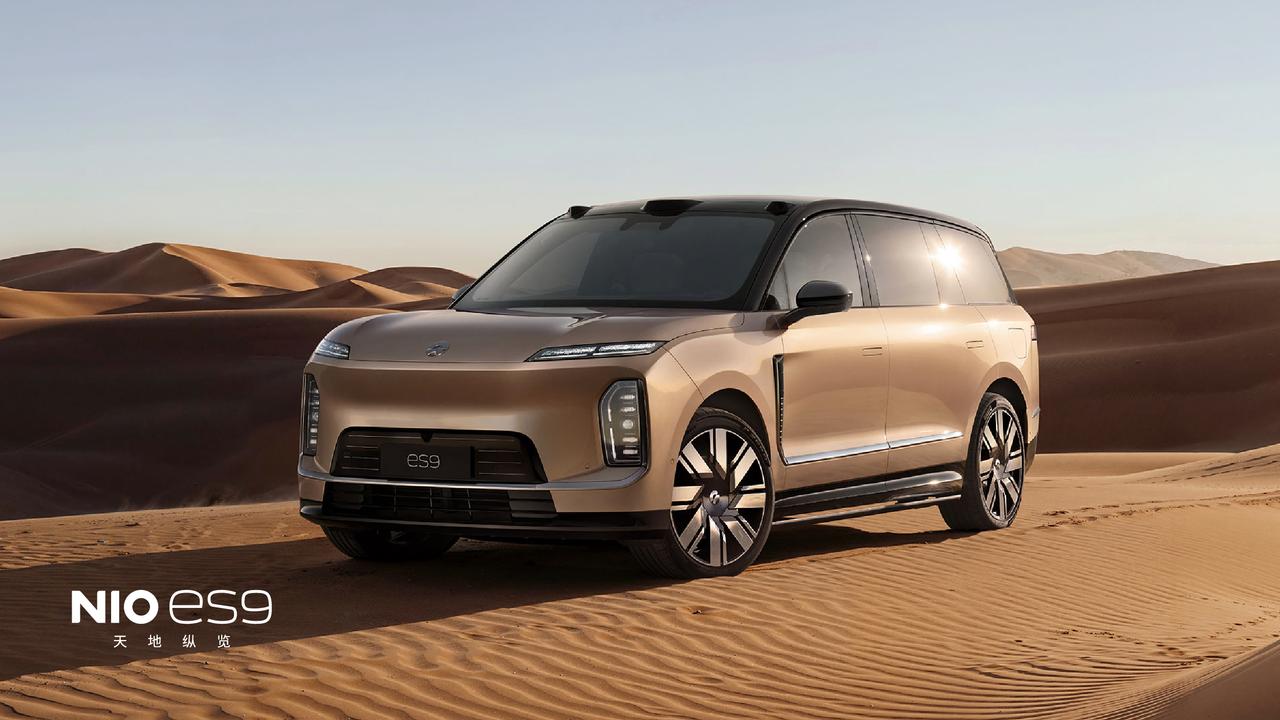 蔚来正式发布旗下全新大型旗舰SUV——ES9的官图。作为品牌的全新标杆，新车集成