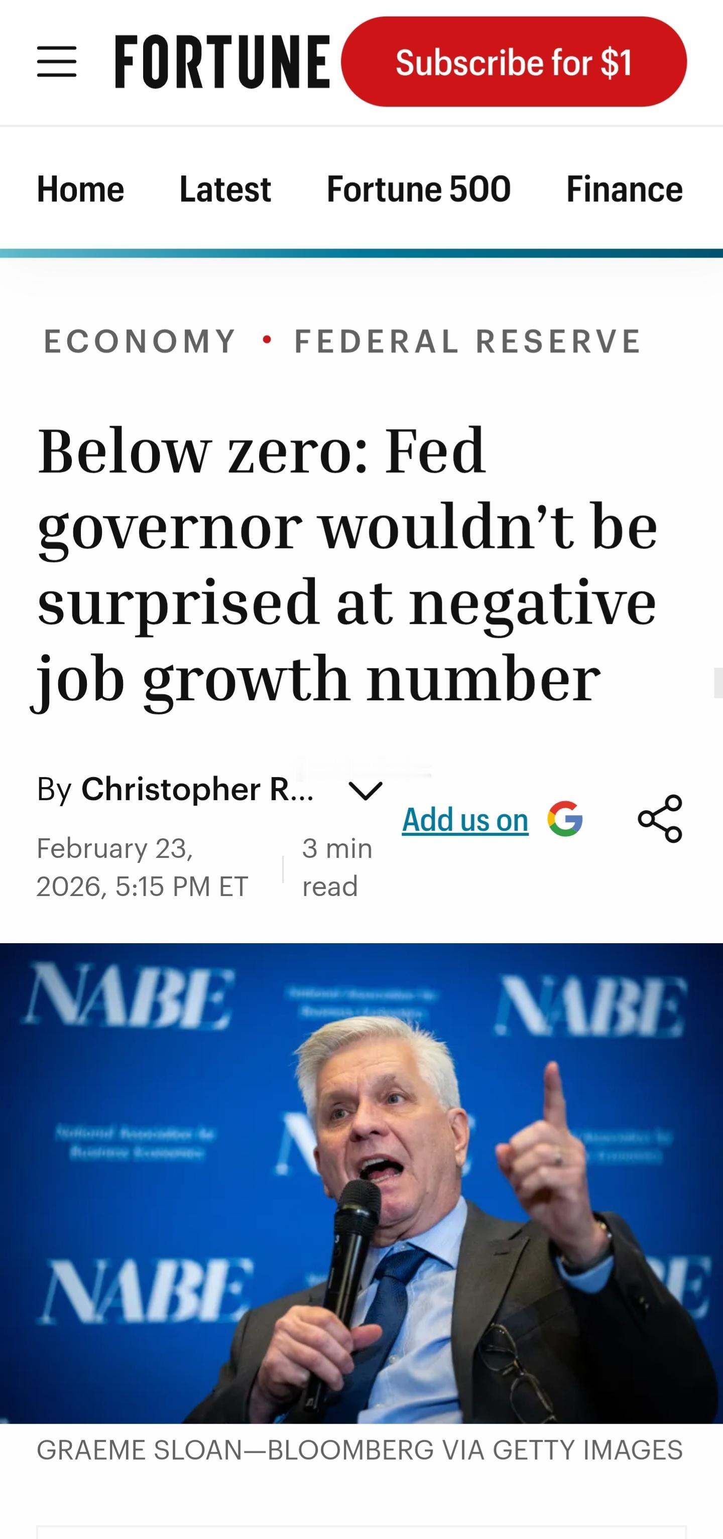 美联储理事沃勒今天的讲话谈到了许多经济学家都注意到的一个关于当前经济的难题：美国