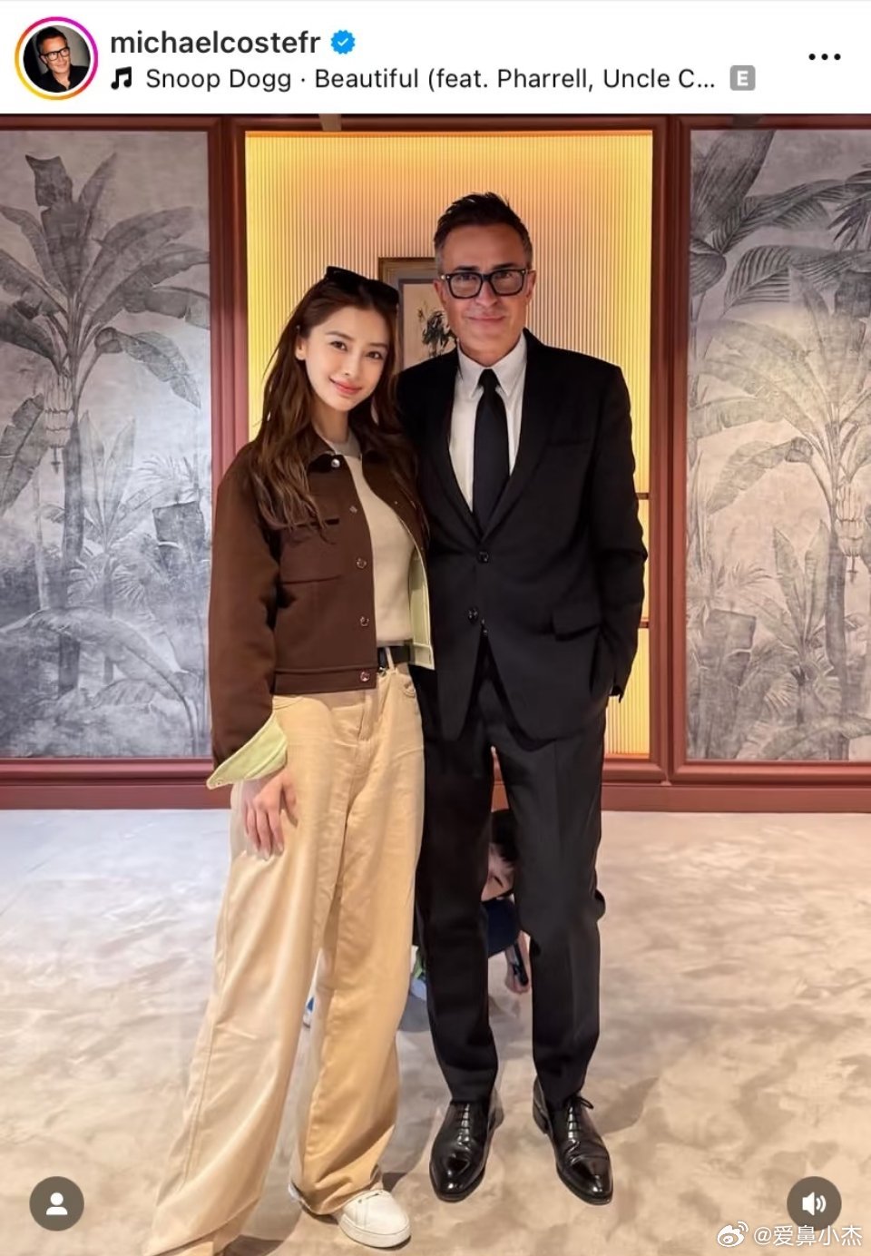 angelababy｜杨颖爱马仕总监发布Angelababy合照​​​