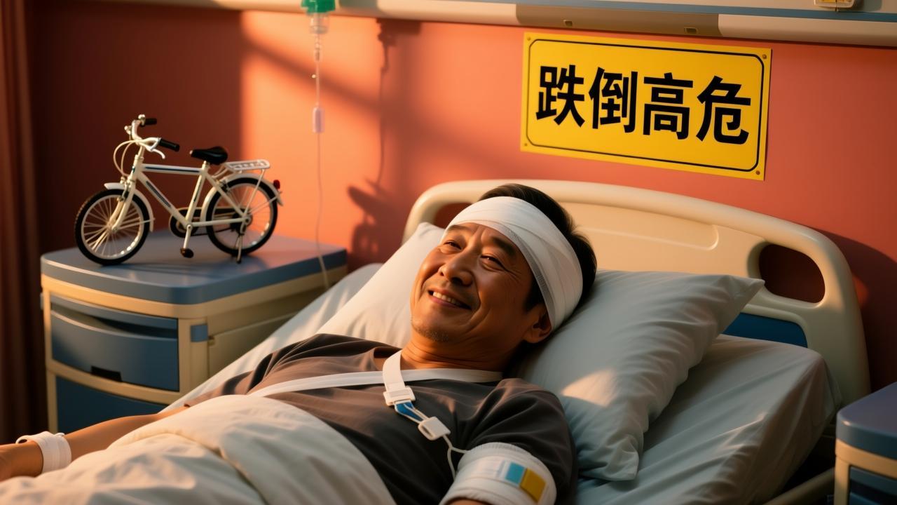 家门口走了无数遍的路，就真能保证万无一失吗？演员黄渤用一次结结实实的摔倒，给出了一个令人心惊的答案。