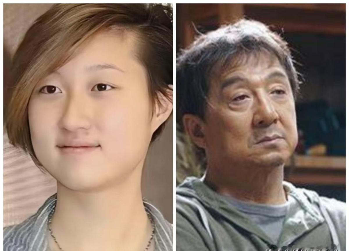 成龙没认过女儿,但也没拦着她活。吴卓林二十多岁,自己在加拿大租房、打工,没靠爹