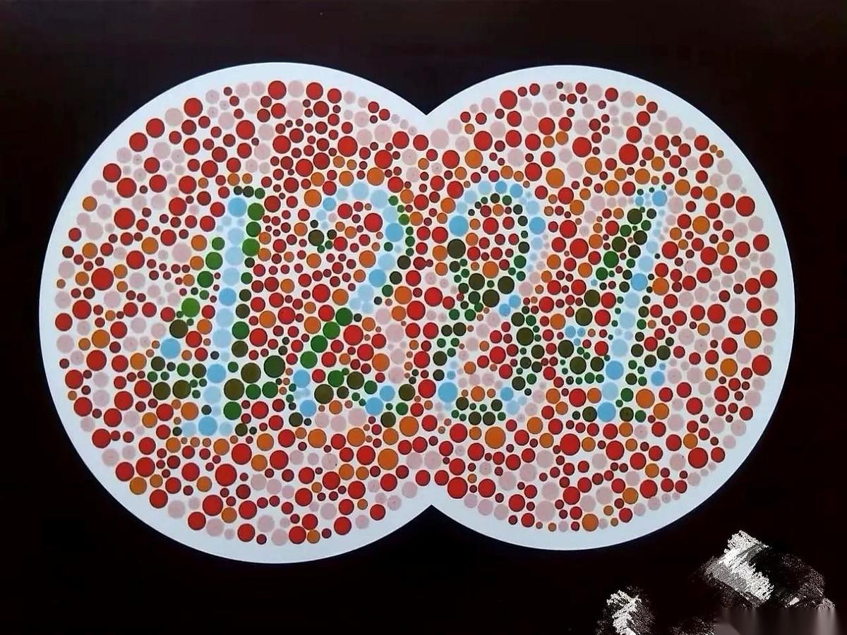 体检那哥们看我的眼神，绝了。就跟看一个外星生物似的。指着那个色盲图，问我看见