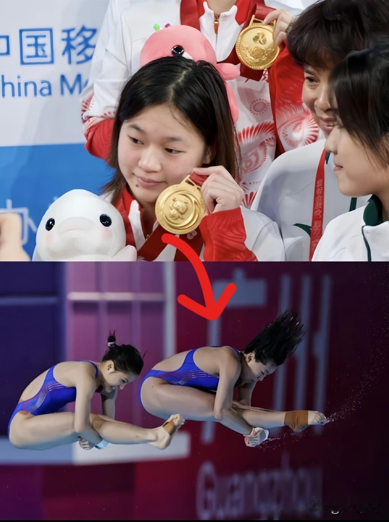 世界泳联发文称赞全红婵：你的出现让世界有了巅峰。14岁东京奥运会，五跳三满分