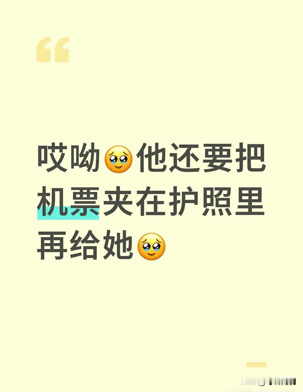 关键日子，勇敢的北京momo总会挺身而出！妹宝给头机票，头把机票夹在护照里才递