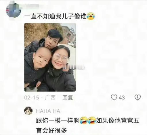 父母隐藏的丑基因总有一天会显现出来