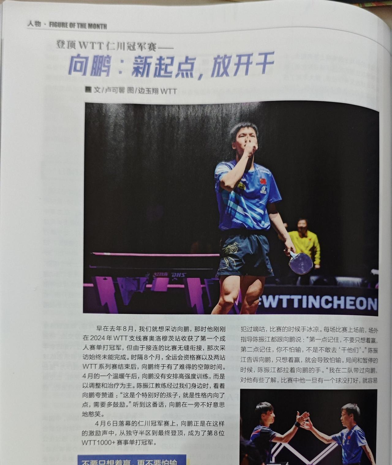 向鹏：仁川冠军赛前，我觉得自己没什么可输的了。无论是老对手还是比我年轻的对手，我