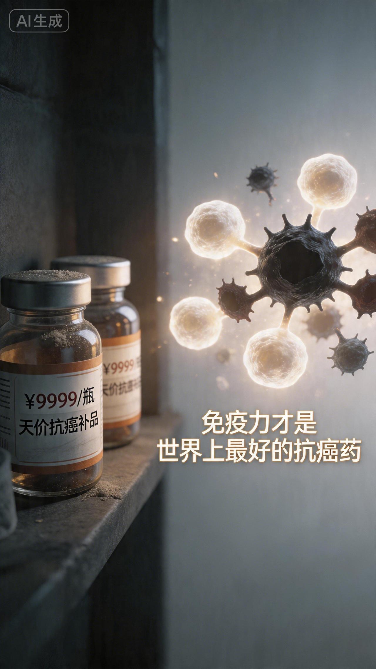 如果有人告诉你，抗癌靠的是几万一瓶的补品，你别信。真相是：免疫力才是世界上最好的