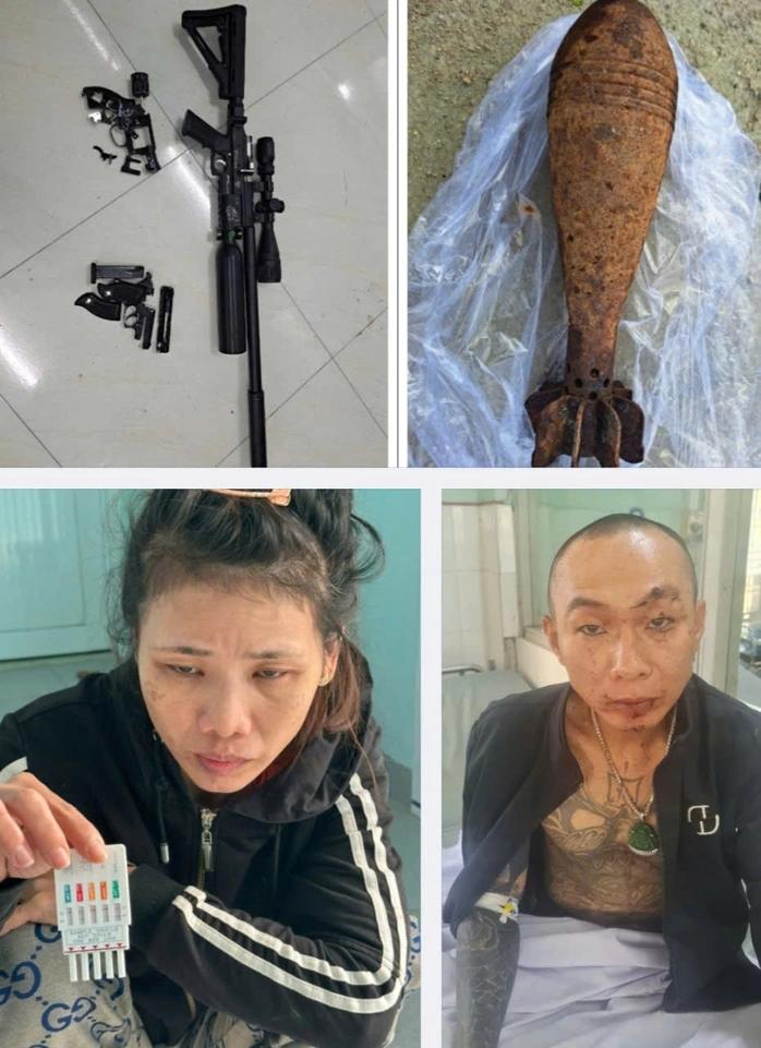 越南一群人吸毒被发现，设路障，开枪还击警察越南平顺省北平地区警察表示，调查和处