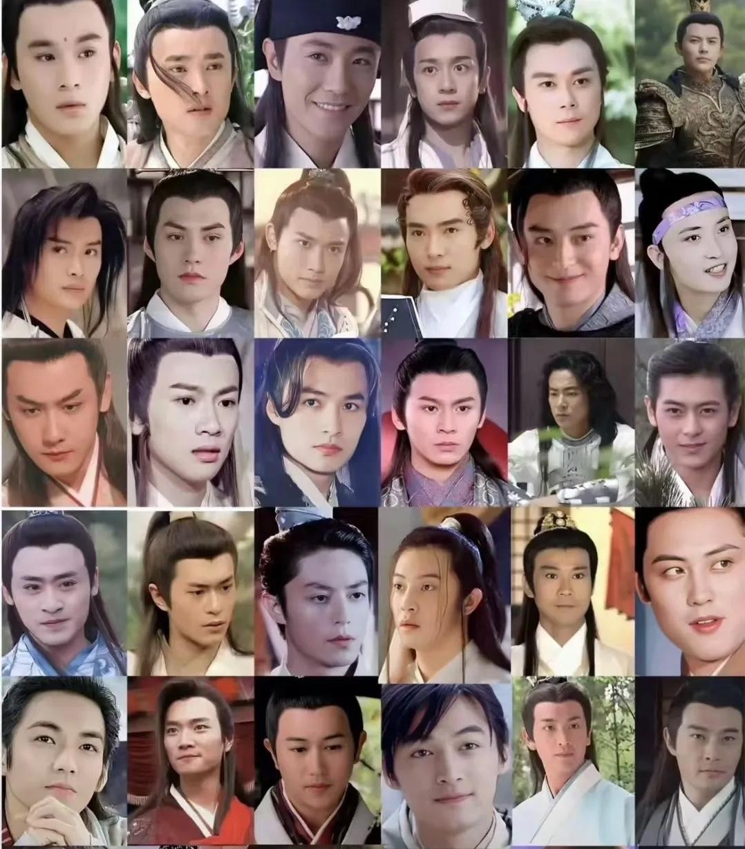 图中男明星古装扮相排名第一名：古天乐第二名：邱心志第三名：陈浩民不是谁的