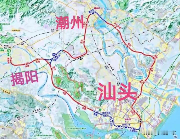 遗憾的是，潮州汕头揭阳城轨没有接通汕头东站（澄海，在建的漳汕高铁中途站）！粤东地