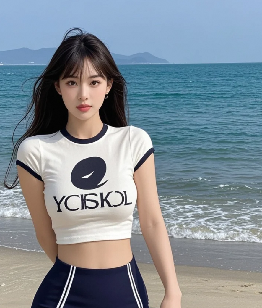 这样的海边女神，敢不敢来一场隔空对视？