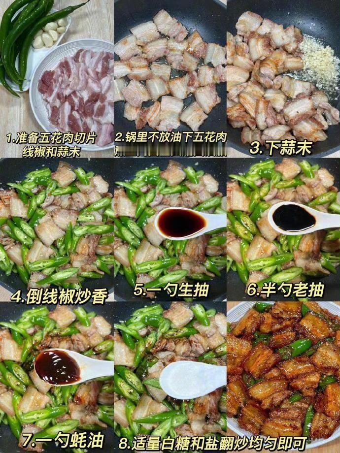 这个辣椒炒肉，好吃是好吃就是太费米饭了！我的宝藏食谱