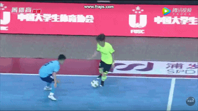 gif: 中国校园足球大学生五人制湖北大学 1: 0力克北体时隔三年再夺冠