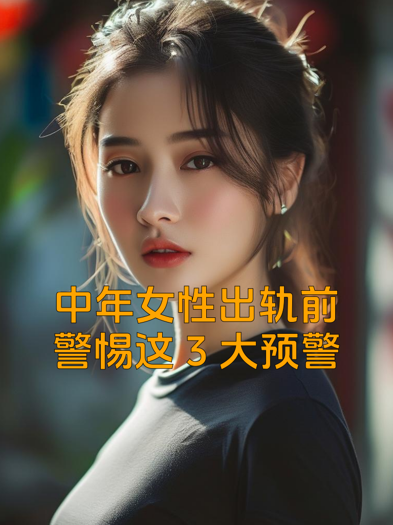 中年女性出轨前，警惕这3大预警