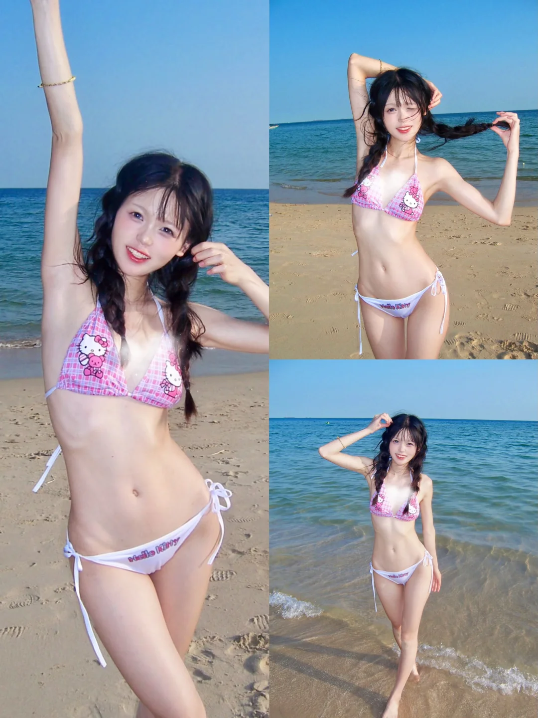 又去海边玩啦｜ccd夏日元气海边蓝天拍照姿势