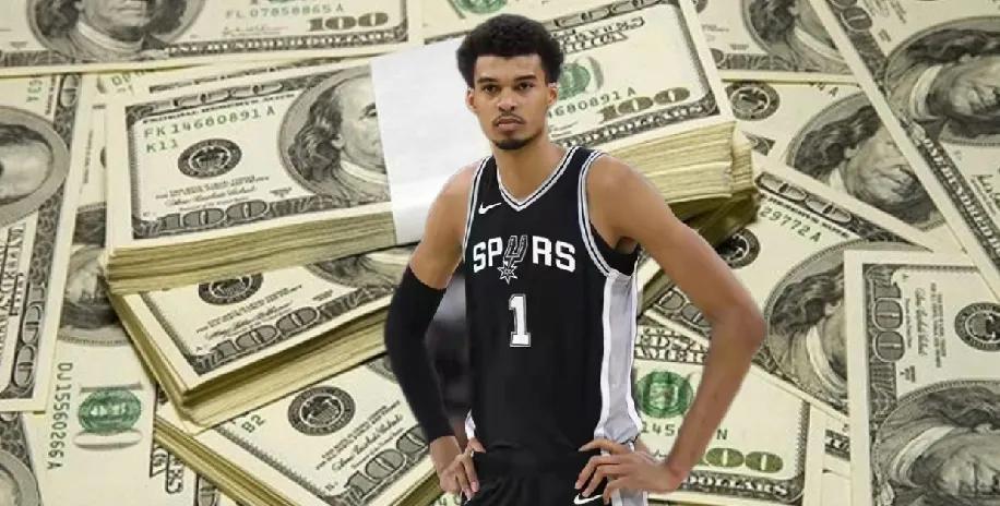 文班亚马早就实现财富自由！！1；NBA合同，4年5517万美金；2；NBA2