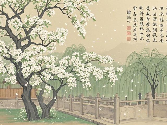 一首诗词, 一段感悟: 梨花如雪, 人生几度清明?