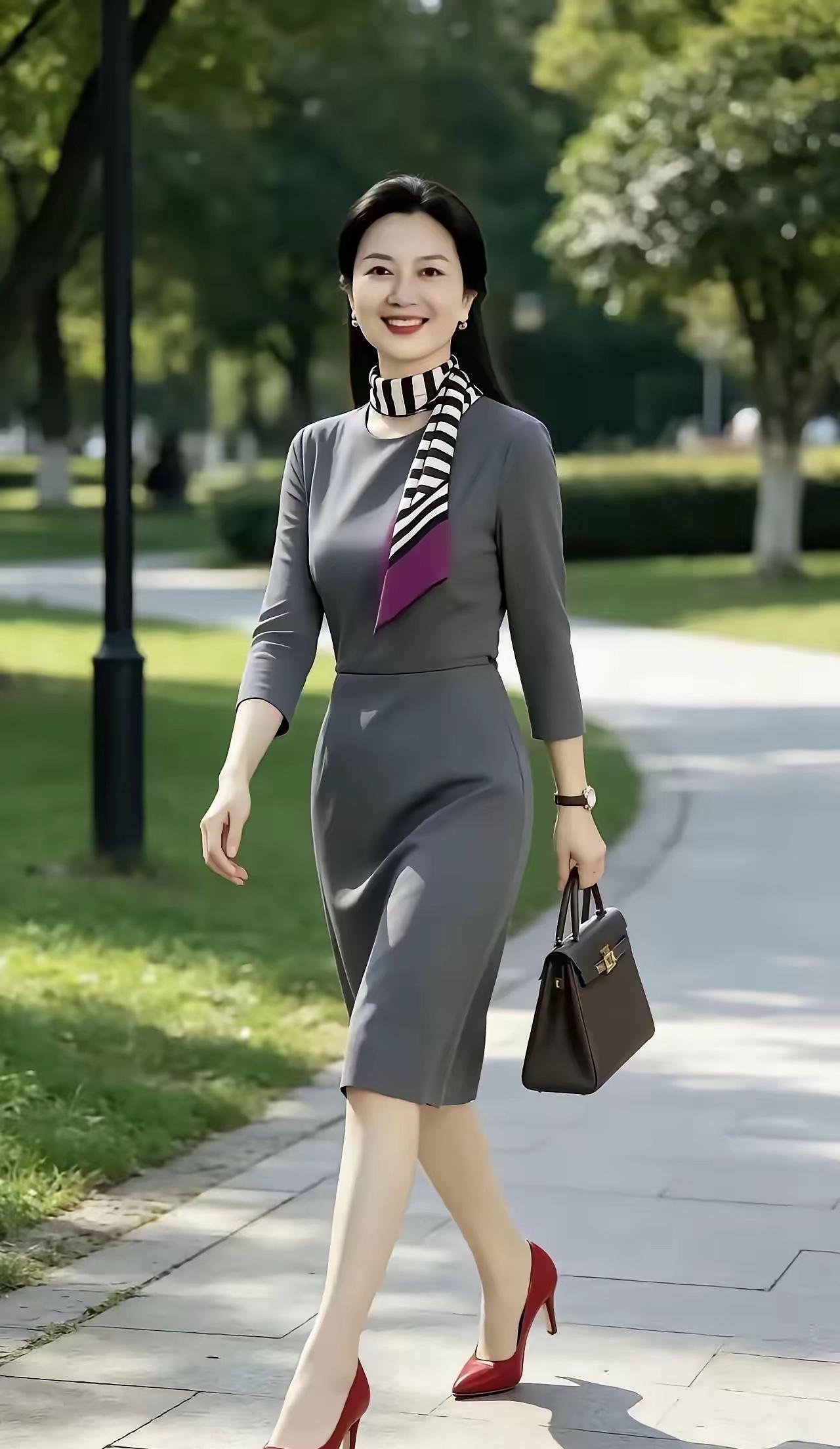 清风漫拂肩头，晨露轻缀秀发；一身清爽雅致，眉眼漾着温婉笑意；不必浓妆点缀，自然灵
