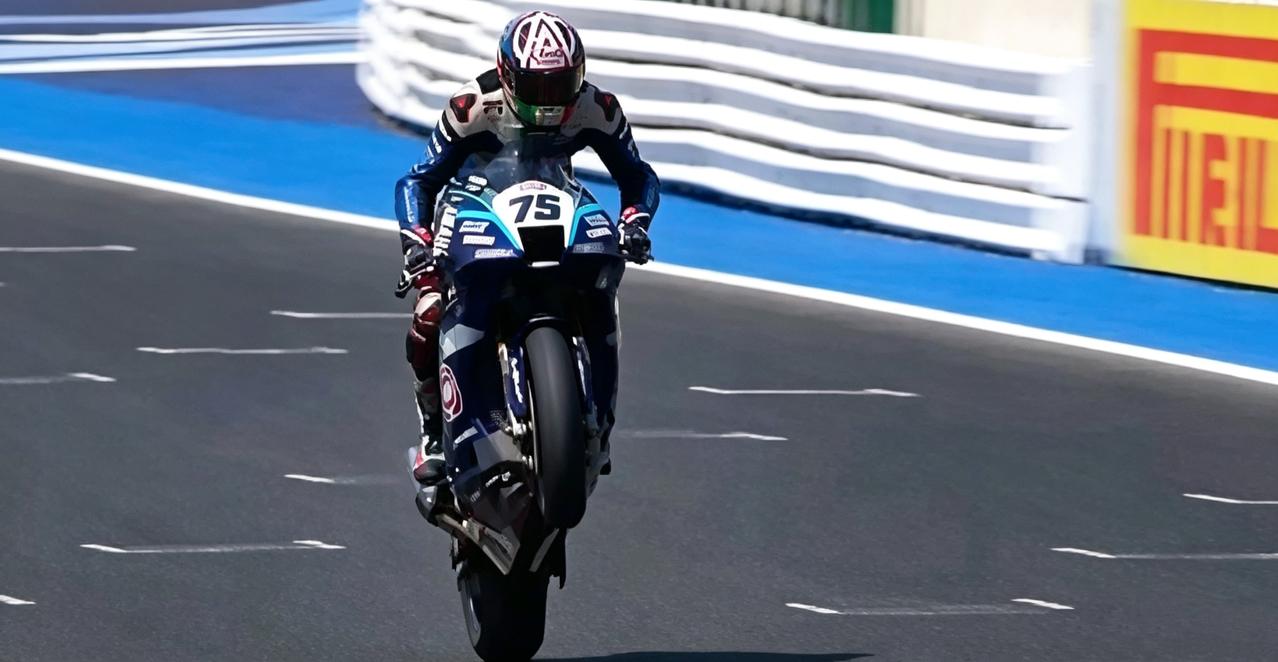 一个值得尊敬的对手！WSBK昨晚6月14日米萨诺站第二回合，75号阿雷纳斯杂
