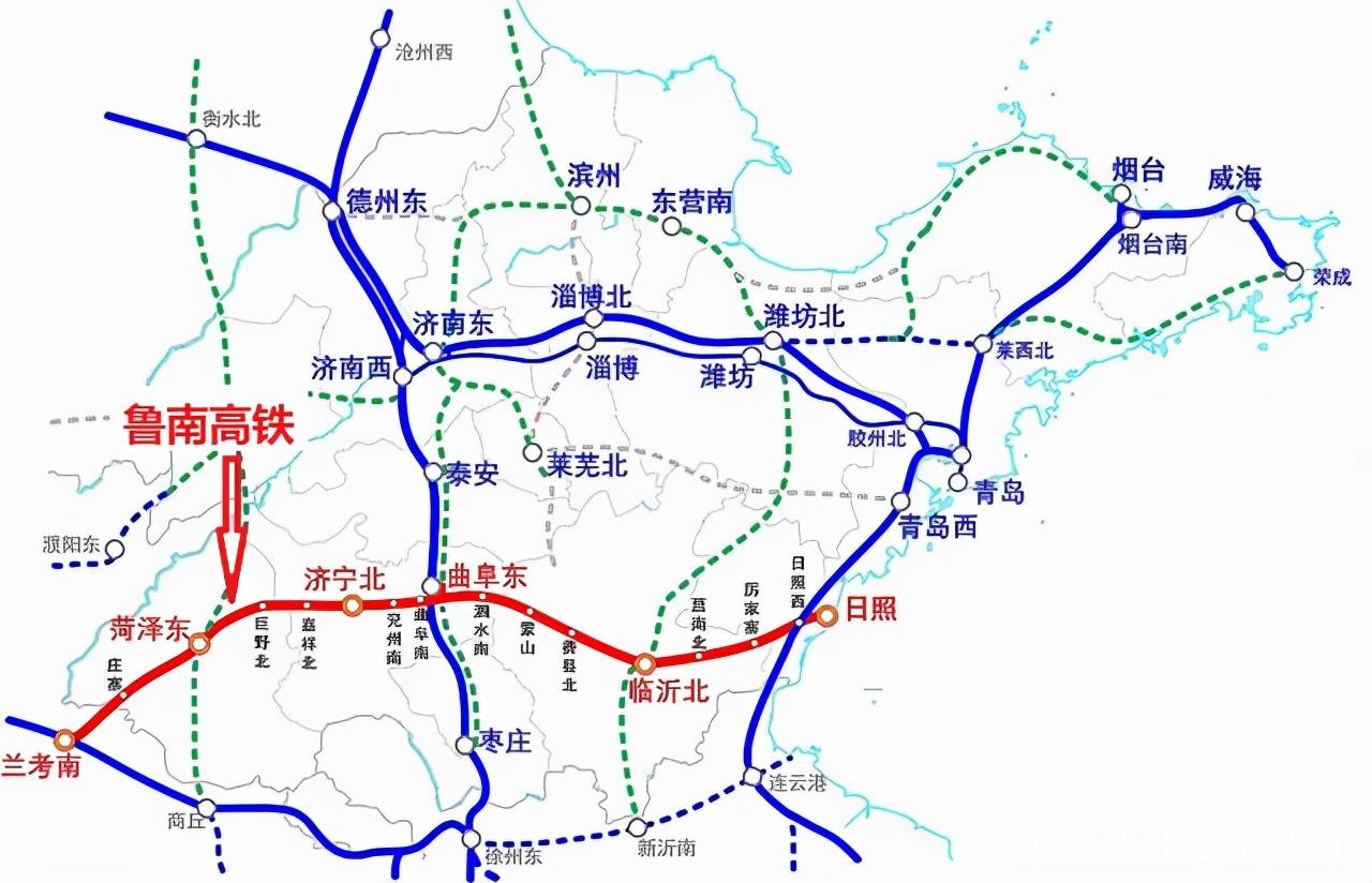 2027年10月津潍高铁通车，东营告别无高铁时代，山东将达成市市通高铁。