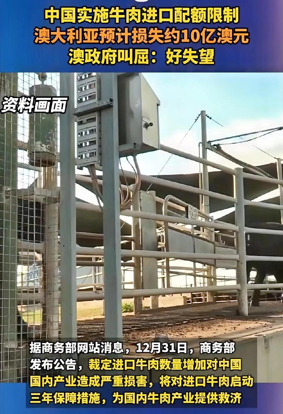 中方出手后，澳部长急了1月1日，澳大利亚贸易部长唐·法雷尔说，对中方的决定很