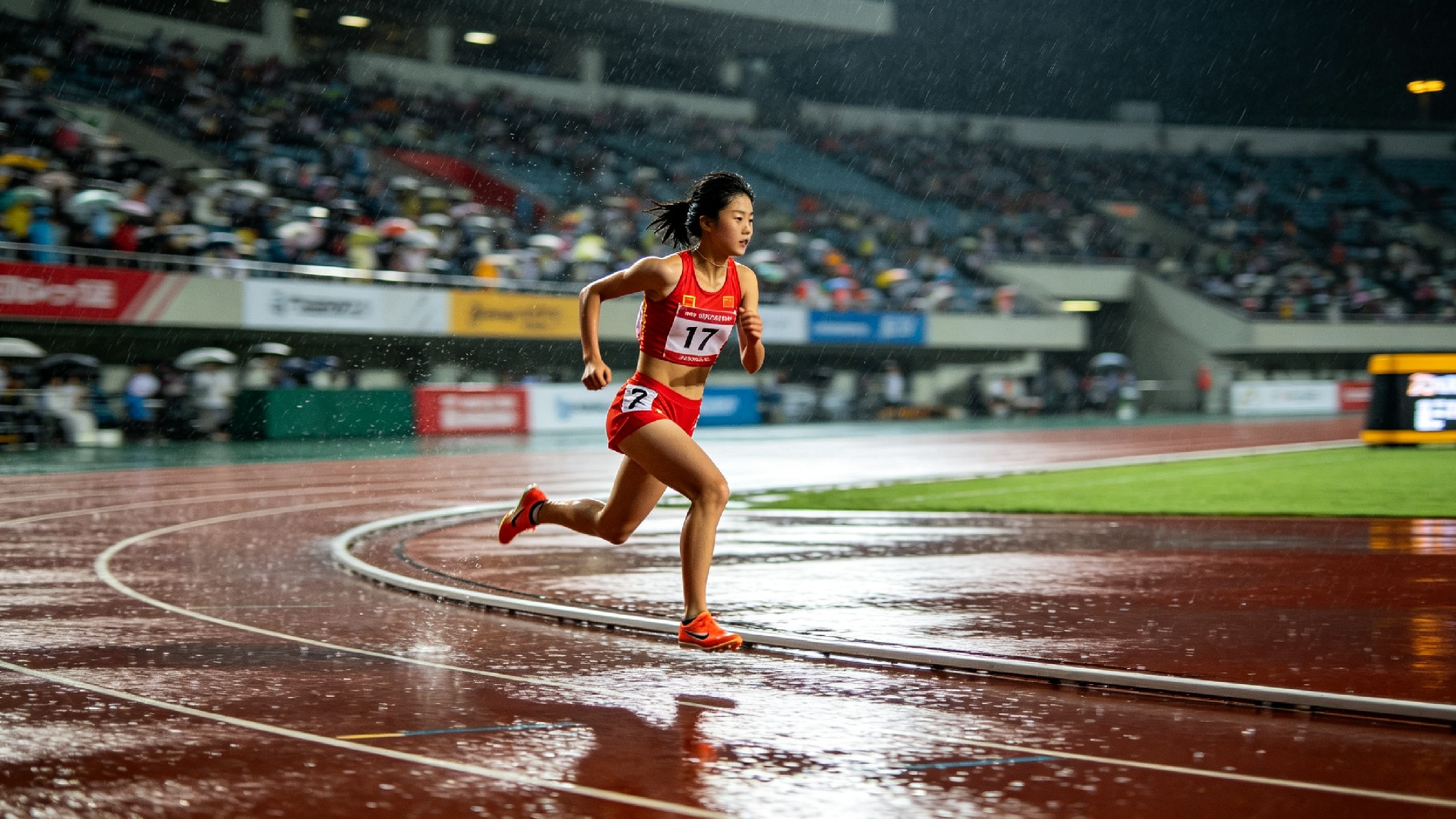 22秒93！17岁陈妤颉雨中摘银，一战封神！一金一银惊艳整个亚洲当地时间9月27日晚，名古屋亚运会田