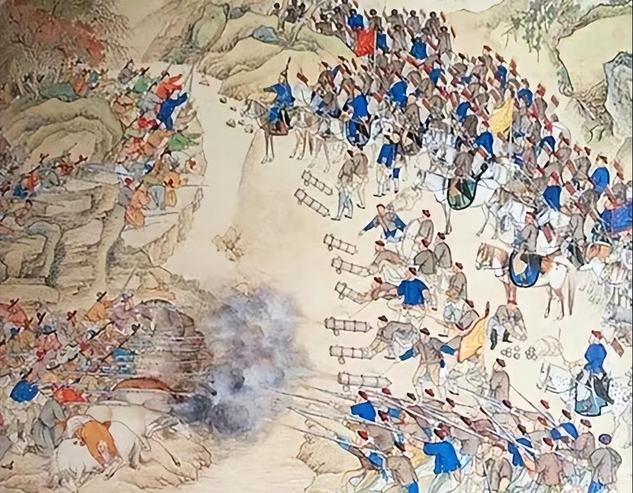 网上那些血淋淋的说法，翻遍乾隆年间的奏折和实录，根本找不到影子。清军1755年