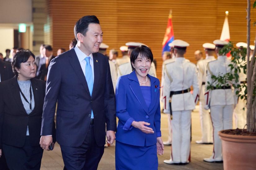 蒙古国总理乌其日勒访问日本，蒙古国总理乌其日勒称，蒙古国高度评价日本作为和平国家